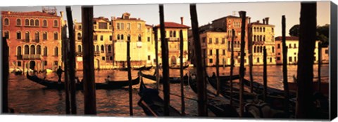 Framed Gondolas in Venice, Italy Print