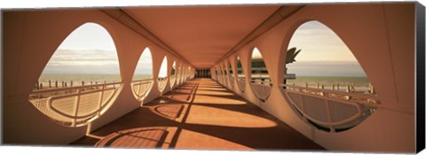 Framed Corridor of a building, Lignano Sabbiadoro, Italy Print