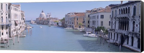 Framed Buildings Along A Canal, Santa Maria Della Salute, Venice, Italy Print