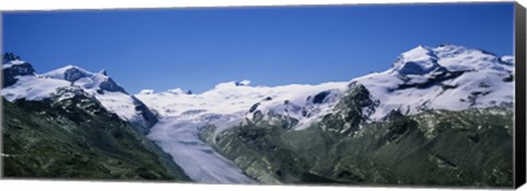 Framed Snow Covered Mountain Range Matterhorn, Switzerland Print