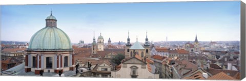 Framed Church in a city, Prague, Czech Republic Print