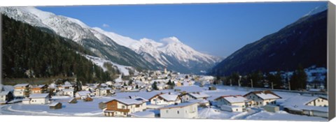 Framed High angle view of a town, Pettneu, Austria Print