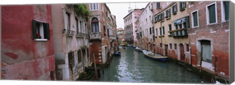 Framed Buildings on both sides of a canal, Grand Canal, Venice, Italy Print