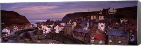 Framed Staithes, North Yorkshire, England, United Kingdom Print