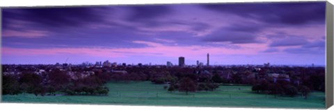 Framed Building In A City Near A Park, Primrose Hill, London, England, United Kingdom Print