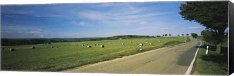 Framed Hay Bales in a Field, Germany Print