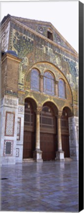 Framed Mosaic facade of a mosque, Umayyad Mosque, Damascus, Syria Print