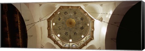 Framed Low angle view of ceiling in a mosque, Umayyad Mosque, Damascus, Syria Print