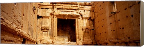Framed Interiors of Cella the hollies part of a temple, Palmyra, Syria Print