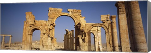 Framed Old Stone Ruins in Palmyra, Syria Print