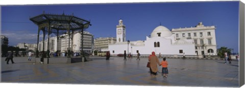 Framed Jamaa-El-Jedid, Algiers, Algeria Print