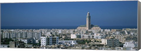 Framed High angle view of a city, Casablanca, Morocco Print