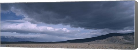 Framed Storm clouds over a desert, Inyo Mountain Range, California Print