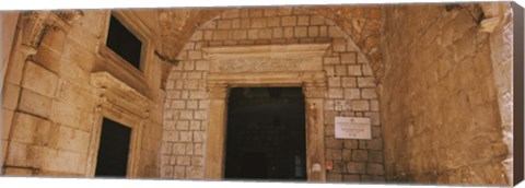 Framed Entrance of a monastery, Dominican Monastery, Dubrovnik, Croatia Print