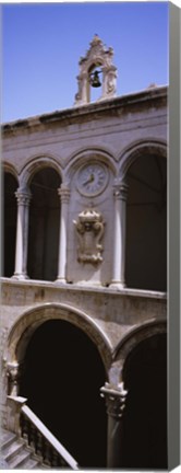 Framed Low angle view of a bell tower, Rector&#39;s Palace, Dubrovnik, Croatia Print