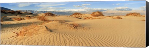 Framed Sand dunes in a national park, Mesquite Flat Dunes, Death Valley National Park, California, USA Print