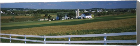 Framed Amish Farms, Pennsylvania Print