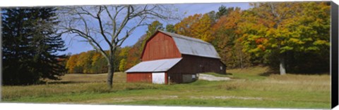 Framed Barn in Sleeping Bear Dunes National Lakeshore Print