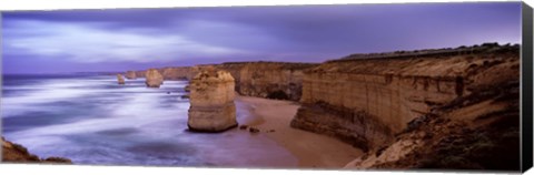 Framed Rock formations, Twelve Apostles Sea Rocks, Great Ocean Road, Port Campbell National Park, Port Campbell, Victoria, Australia Print