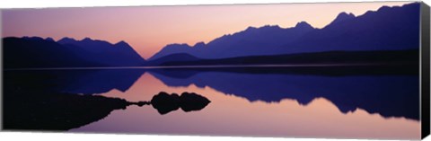 Framed Reflections, Upper Kananaskis Lake, Peter Lougheed Provincial Park, Kananaskis Country, Canadian Rockies, Alberta, Canada Print