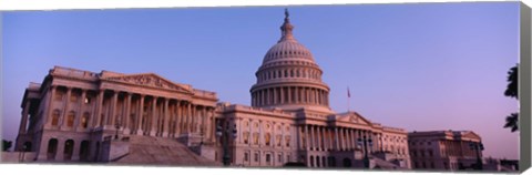 Framed Low angle view of a government building, Capitol Building, Washington DC, USA Print