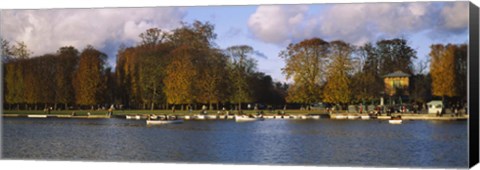 Framed Boats in a lake, Chateau de Versailles, Versailles, Yvelines, France Print