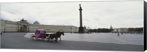 Framed General Staff Building, State Hermitage Museum, Winter Palace, Palace Square, St. Petersburg, Russia Print