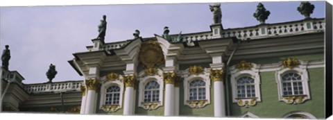 Framed Low angle view of a palace, Winter Palace, State Hermitage Museum, St. Petersburg, Russia Print