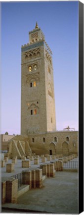 Framed Low angle view of a minaret, Koutoubia Mosque, Marrakech, Morocco Print