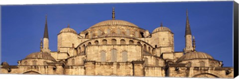 Framed Low angle view of a mosque, Blue Mosque, Istanbul, Turkey Print