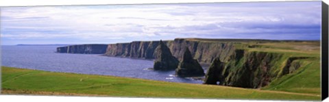 Framed Seascape with coastal cliffs, Ireland. Print