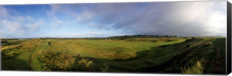 Framed Golf course on a landscape, Royal Troon Golf Club, Troon, South Ayrshire, Scotland Print