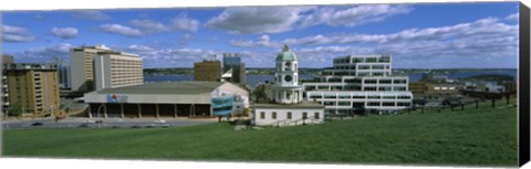 Framed Clock tower in a city, Halifax, Nova Scotia, Canada Print