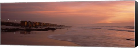 Framed Muizenberg Beach, False Bay, Cape Town, Western Cape Province, Republic of South Africa Print