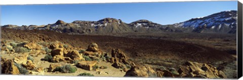 Framed Dormant volcano in a national park, Pico de Teide, Tenerife, Canary Islands, Spain Print