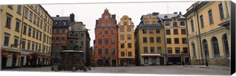 Framed Buildings in a city, Stortorget, Gamla Stan, Stockholm, Sweden Print