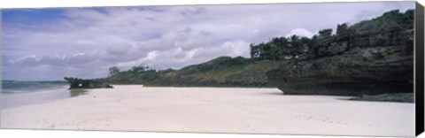 Framed Rocks on the beach, Watamu Marine National Park, Watamu, Coast Province, Kenya Print