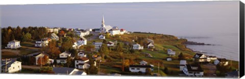 Framed Saint Anne des Monts, Gaspe Peninsula, Quebec, Canada Print