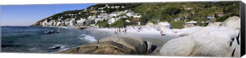 Framed Boulders on the beach, Clifton Beach, Cape Town, Western Cape Province, South Africa Print