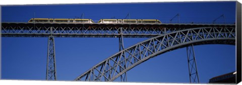 Framed Low angle view of a bridge, Dom Luis I Bridge, Duoro River, Porto, Portugal Print