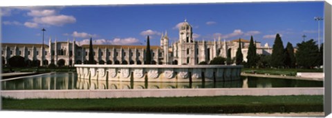 Framed Facade of a monastery, Mosteiro Dos Jeronimos, Lisbon, Portugal Print