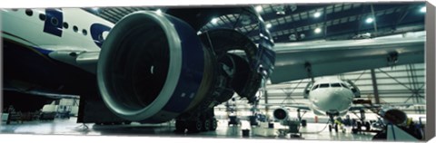 Framed Airplanes in a hangar, Mirabel Airport, Montreal, Quebec, Canada Print