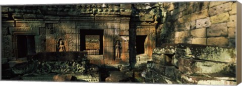 Framed Ruins of a temple, Preah Khan, Angkor, Cambodia Print