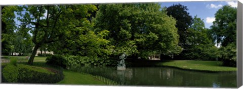 Framed Trees in a park, Queen Astrid Park, Bruges, West Flanders, Belgium Print