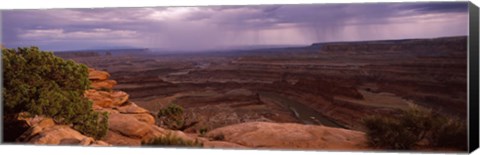 Framed Clouds over an arid landscape, Canyonlands National Park, San Juan County, Utah Print