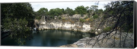 Framed Lake Otjikoto, Namibia Print