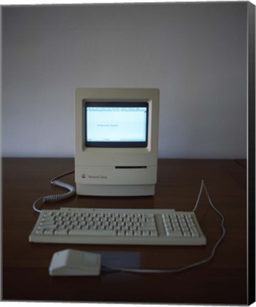 Framed Apple Macintosh Classic desktop PC Print