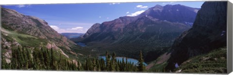 Framed Alpine Lake, US Glacier National Park, Montana Print
