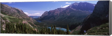 Framed Alpine Lake, US Glacier National Park, Montana Print