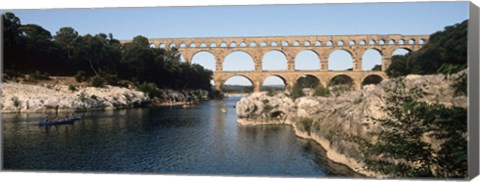 Framed Pont Du Gard, Nimes, Gard, France Print